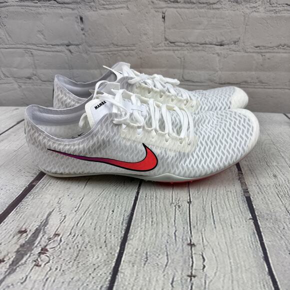 Size 9.5 Nike Zoom Mamba 5 Track Shoes White Ombre Cleats AJ1697-100 Men’s New - Picture 6 of 13